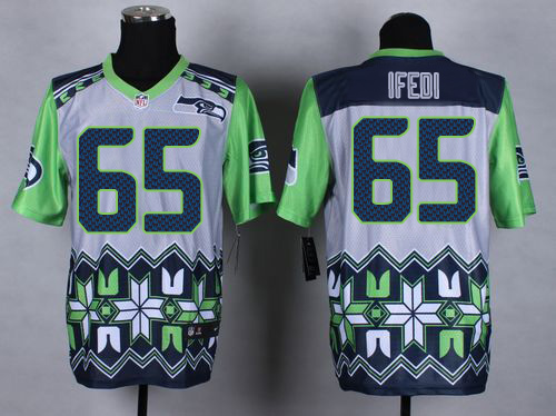 Nike Seahawks #65 Germain Ifedi Grey Men's Stitched NFL Elite Noble Fashion Jersey Nike Seahawks #65 Germain Ifedi Grey Men's Stitched NFL Elite Noble Fashion Jersey