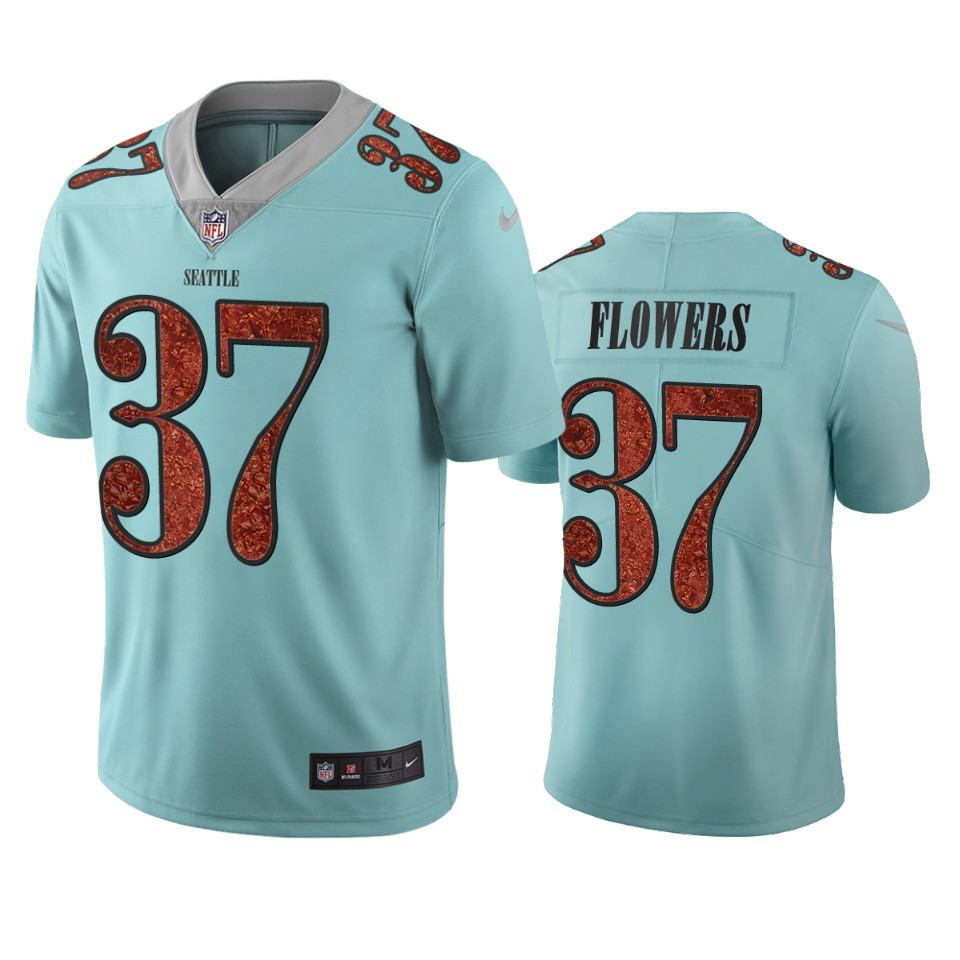 Seattle Seahawks #37 Tre Flowers Light Blue Vapor Limited City Edition NFL Jersey Seattle Seahawks #37 Tre Flowers Light Blue Vapor Limited City Edition NFL Jersey