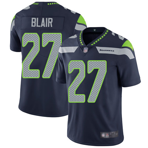 Nike Seahawks #27 Marquise Blair Steel Blue Team Color Men's Stitched NFL Vapor Untouchable Limited Jersey Nike Seahawks #27 Marquise Blair Steel Blue Team Color Men's Stitched NFL Vapor Untouchable Limited Jersey