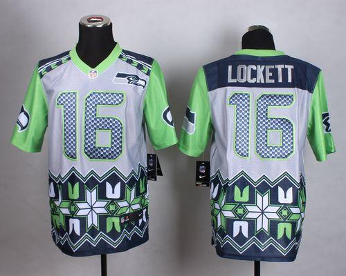 Nike Seahawks #16 Tyler Lockett Grey Men's Stitched NFL Elite Noble Fashion Jersey Nike Seahawks #16 Tyler Lockett Grey Men's Stitched NFL Elite Noble Fashion Jersey