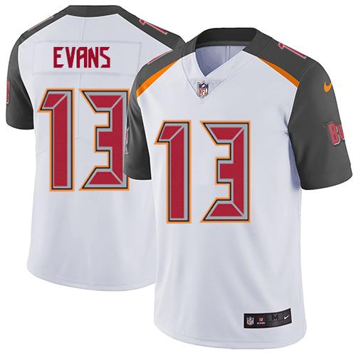 Nike Buccaneers #13 Mike Evans White Men's Stitched NFL Vapor Untouchable Limited Jersey Nike Buccaneers #13 Mike Evans White Men's Stitched NFL Vapor Untouchable Limited Jersey