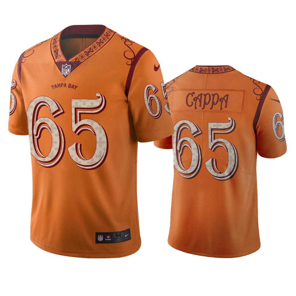 Tampa Bay Buccaneers #65 Alex Cappa Orange Vapor Limited City Edition Jersey Tampa Bay Buccaneers #65 Alex Cappa Orange Vapor Limited City Edition Jersey