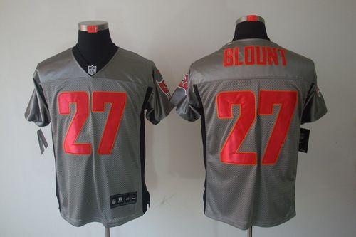 Nike Buccaneers #27 LeGarrette Blount Grey Shadow Men's Stitched NFL Elite Jersey Nike Buccaneers #27 LeGarrette Blount Grey Shadow Men's Stitched NFL Elite Jersey