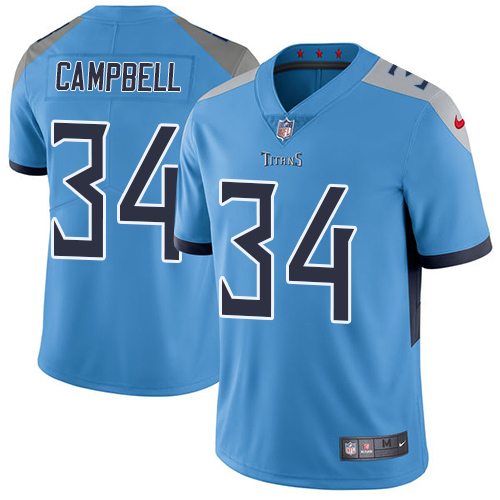 Nike Titans #34 Earl Campbell Light Blue Alternate Men's Stitched NFL Vapor Untouchable Limited Jersey Nike Titans #34 Earl Campbell Light Blue Alternate Men's Stitched NFL Vapor Untouchable Limited Jersey
