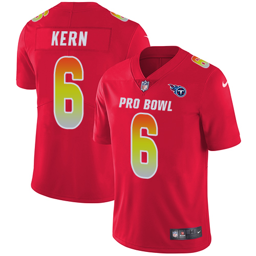 Nike Titans #6 Brett Kern Red Men's Stitched NFL Limited AFC 2018 Pro Bowl Jersey Nike Titans #6 Brett Kern Red Men's Stitched NFL Limited AFC 2018 Pro Bowl Jersey