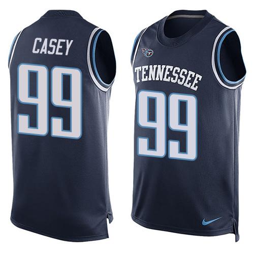 Nike Titans #99 Jurrell Casey Navy Blue Team Color Men's Stitched NFL Limited Tank Top Jersey Nike Titans #99 Jurrell Casey Navy Blue Team Color Men's Stitched NFL Limited Tank Top Jersey