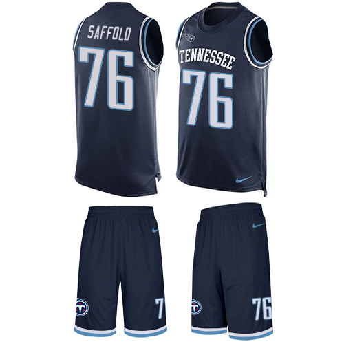 Nike Titans #76 Rodger Saffold Navy Blue Team Color Men's Stitched NFL Limited Tank Top Suit Jersey Nike Titans #76 Rodger Saffold Navy Blue Team Color Men's Stitched NFL Limited Tank Top Suit Jersey