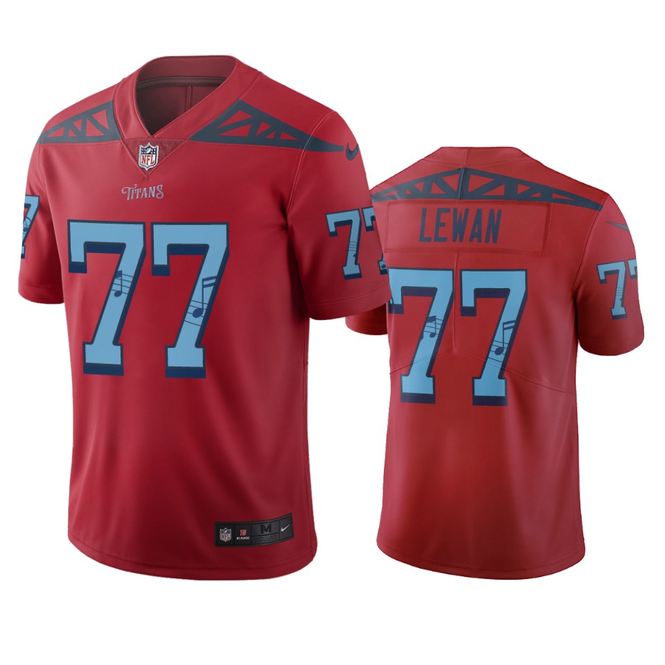 Tennessee Titans #77 Taylor Lewan Red Vapor Limited City Edition NFL Jersey Tennessee Titans #77 Taylor Lewan Red Vapor Limited City Edition NFL Jersey
