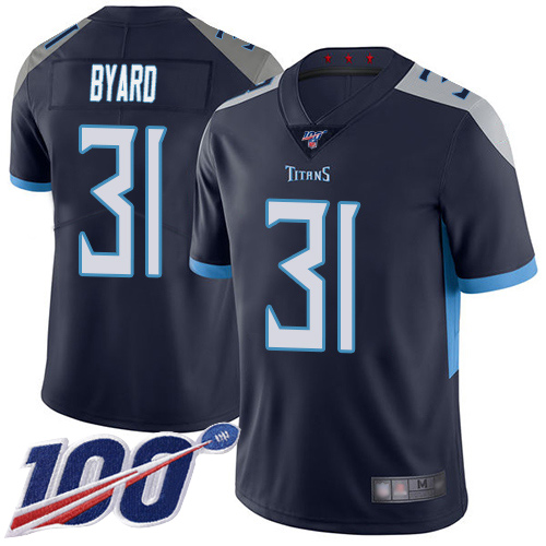 Nike Titans #31 Kevin Byard Navy Blue Team Color Men's Stitched NFL 100th Season Vapor Limited Jersey Nike Titans #31 Kevin Byard Navy Blue Team Color Men's Stitched NFL 100th Season Vapor Limited Jersey