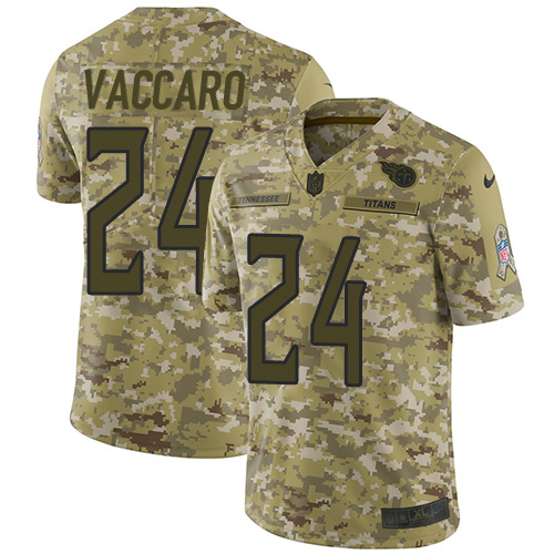 Nike Titans #24 Kenny Vaccaro Camo Men's Stitched NFL Limited 2018 Salute To Service Jersey Nike Titans #24 Kenny Vaccaro Camo Men's Stitched NFL Limited 2018 Salute To Service Jersey