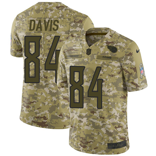 Nike Titans #84 Corey Davis Camo Men's Stitched NFL Limited 2018 Salute To Service Jersey Nike Titans #84 Corey Davis Camo Men's Stitched NFL Limited 2018 Salute To Service Jersey