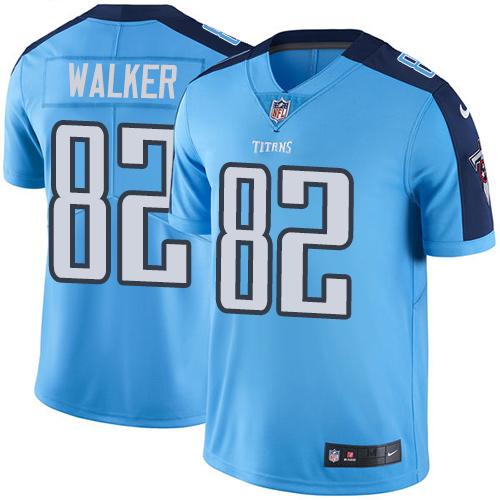 Nike Titans #82 Delanie Walker Light Blue Men's Stitched NFL Limited Rush Jersey Nike Titans #82 Delanie Walker Light Blue Men's Stitched NFL Limited Rush Jersey