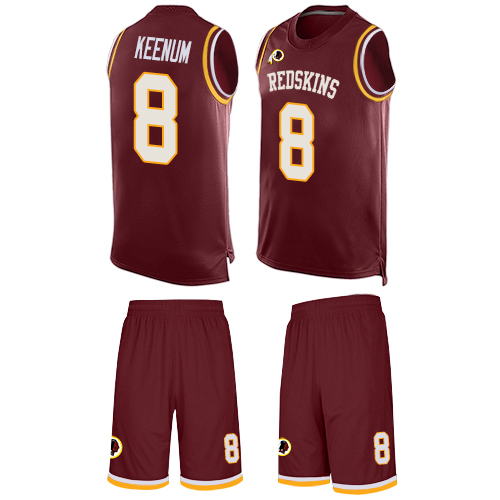 Nike Redskins #8 Case Keenum Burgundy Red Team Color Men's Stitched NFL Limited Tank Top Suit Jersey Nike Redskins #8 Case Keenum Burgundy Red Team Color Men's Stitched NFL Limited Tank Top Suit Jersey