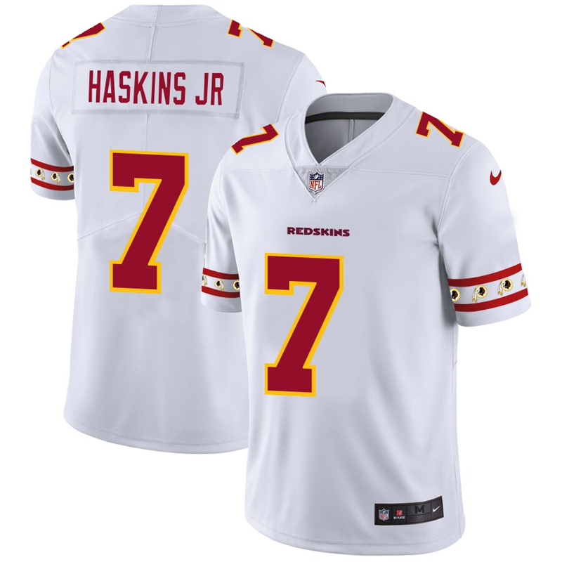 Washington Redskins #7 Dwayne Haskins Jr Nike White Team Logo Vapor Limited NFL Jersey Washington Redskins #7 Dwayne Haskins Jr Nike White Team Logo Vapor Limited NFL Jersey