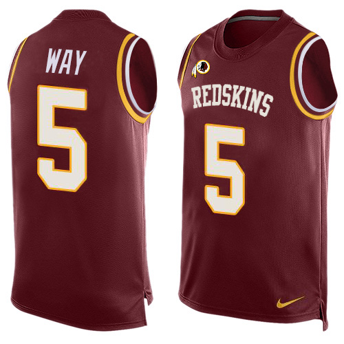 Nike Redskins #5 Tress Way Burgundy Team Color Men's Stitched NFL Limited Tank Top Jersey Nike Redskins #5 Tress Way Burgundy Team Color Men's Stitched NFL Limited Tank Top Jersey