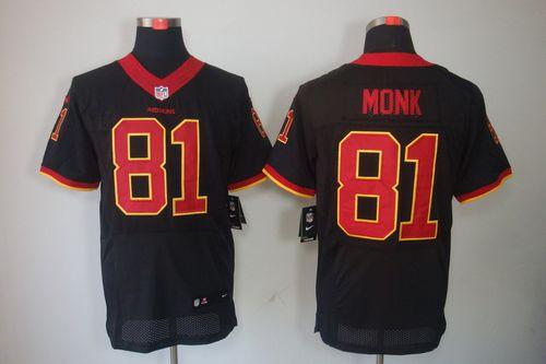 Nike Redskins #81 Art Monk Black Men's Stitched NFL Elite Jersey Nike Redskins #81 Art Monk Black Men's Stitched NFL Elite Jersey