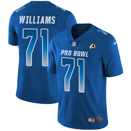 Nike Redskins #71 Trent Williams Royal Men's Stitched NFL Limited NFC 2018 Pro Bowl Jersey Nike Redskins #71 Trent Williams Royal Men's Stitched NFL Limited NFC 2018 Pro Bowl Jersey