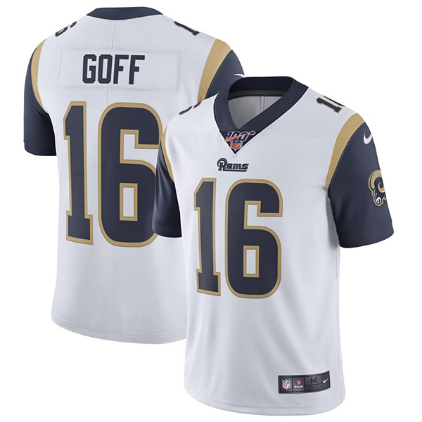 Men's Rams #16 Jared Goff White Vapor Untouchable Limited Stitched NFL Jersey Men's Rams #16 Jared Goff White Vapor Untouchable Limited Stitched NFL Jersey