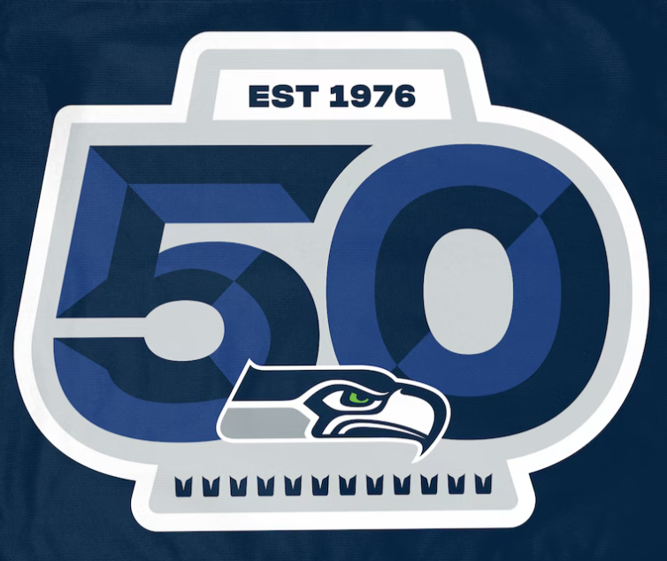 Seattle Seahawks 50th Season Patch