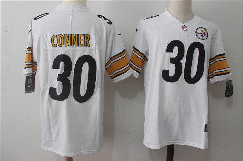 Men's Pittsburgh Steelers #30 James Conner White Stitched NFL Vapor Untouchable Limited Jersey Men's Pittsburgh Steelers #30 James Conner White Stitched NFL Vapor Untouchable Limited Jersey