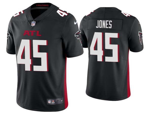 Men's Atlanta Falcons #45 Deion Jones 2020 Black Vapor Untouchable Limited Stitched NFL Jersey Men's Atlanta Falcons #45 Deion Jones 2020 Black Vapor Untouchable Limited Stitched NFL Jersey
