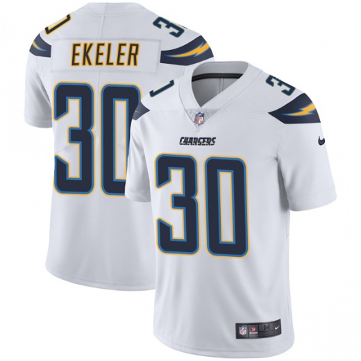 Men's Los Angeles Chargers #30 Austin Ekeler 2020 White Vapor Stitched NFL Jersey