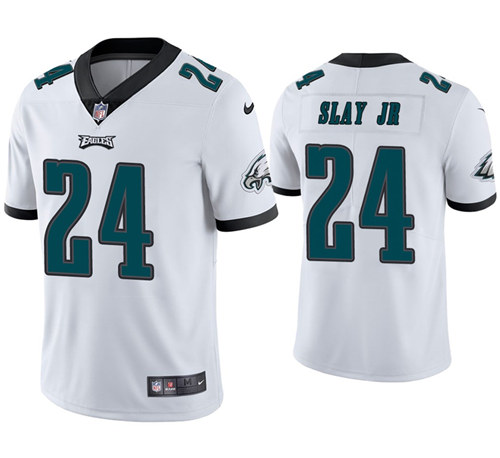 Men's Philadelphia Eagles #24 Darius Slay JR Midnight White Vapor Untouchable Limited Stitched NFL Jersey