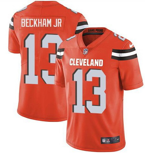 Men's Cleveland Browns #13 Odell Beckham Jr. Orange Vapor Untouchable Limited Stitched NFL Jersey Men's Cleveland Browns #13 Odell Beckham Jr. Orange Vapor Untouchable Limited Stitched NFL Jersey