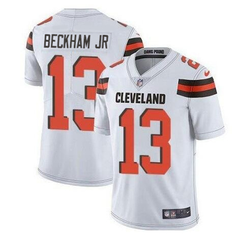 Men's Cleveland Browns #13 Odell Beckham Jr. White Vapor Untouchable Limited Stitched NFL Jersey Men's Cleveland Browns #13 Odell Beckham Jr. White Vapor Untouchable Limited Stitched NFL Jersey
