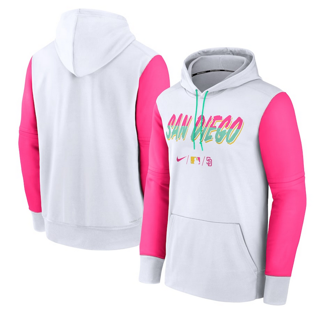 Men's San Diego Padres 2022 White City Connect Pullover Hoodie