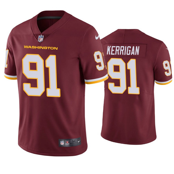 Men's Washington Football Team #91 Ryan Kerrigan Red NFL Vapor Untouchable Limited Stitched Jersey Men's Washington Football Team #91 Ryan Kerrigan Red NFL Vapor Untouchable Limited Stitched Jersey