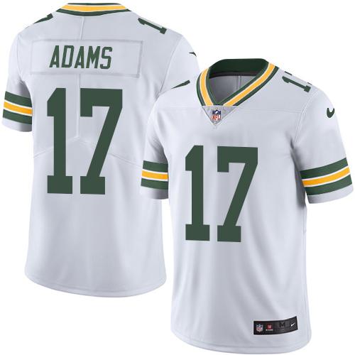 Men's Packers #17 Davante Adams White Men's Stitched NFL Limited Rush Jersey Men's Packers #17 Davante Adams White Men's Stitched NFL Limited Rush Jersey