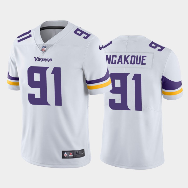 Men's Minnesota Vikings #91 Yannick Ngakoue White NFL Vapor Untouchable Limited Stitched Jersey