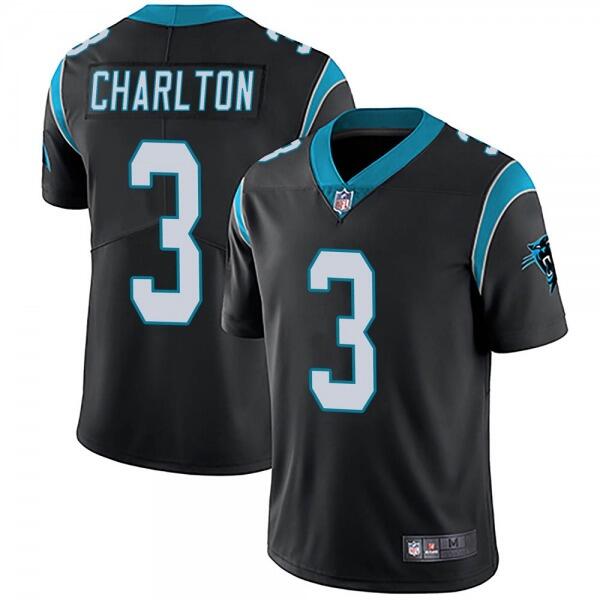 Men's Carolina Panthers #3 Joseph Charlton Black Vapor Untouchable Limited Stitched Jersey Men's Carolina Panthers #3 Joseph Charlton Black Vapor Untouchable Limited Stitched Jersey