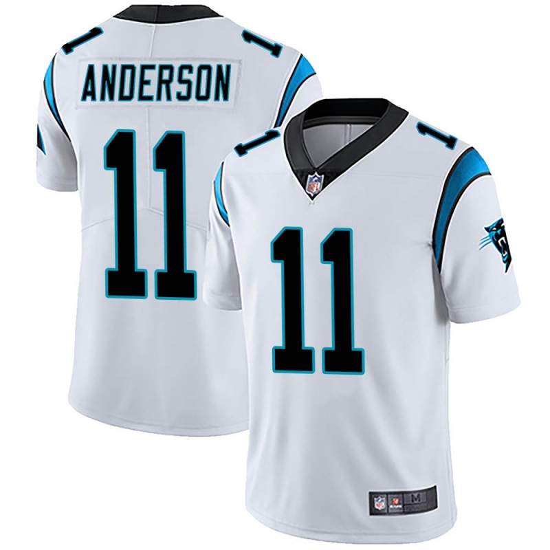 Men's Carolina Panthers #11 Robby Anderson White Vapor Untouchable Limited Stitched Jersey Men's Carolina Panthers #11 Robby Anderson White Vapor Untouchable Limited Stitched Jersey