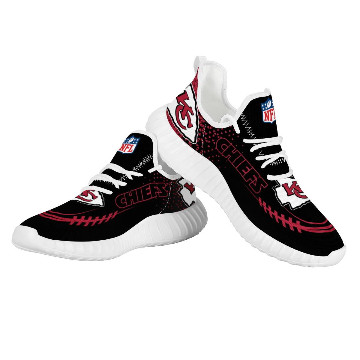 Men's Kansas City Chiefs Mesh Knit Sneakers/Shoes 006