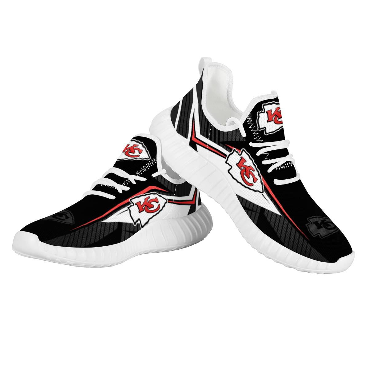 Men's Kansas City Chiefs Mesh Knit Sneakers/Shoes 008