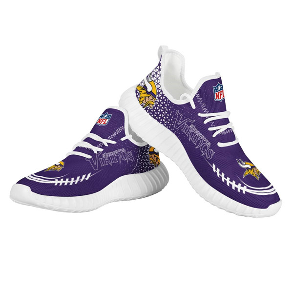 Men's Minnesota Vikings Mesh Knit Sneakers/Shoes 009