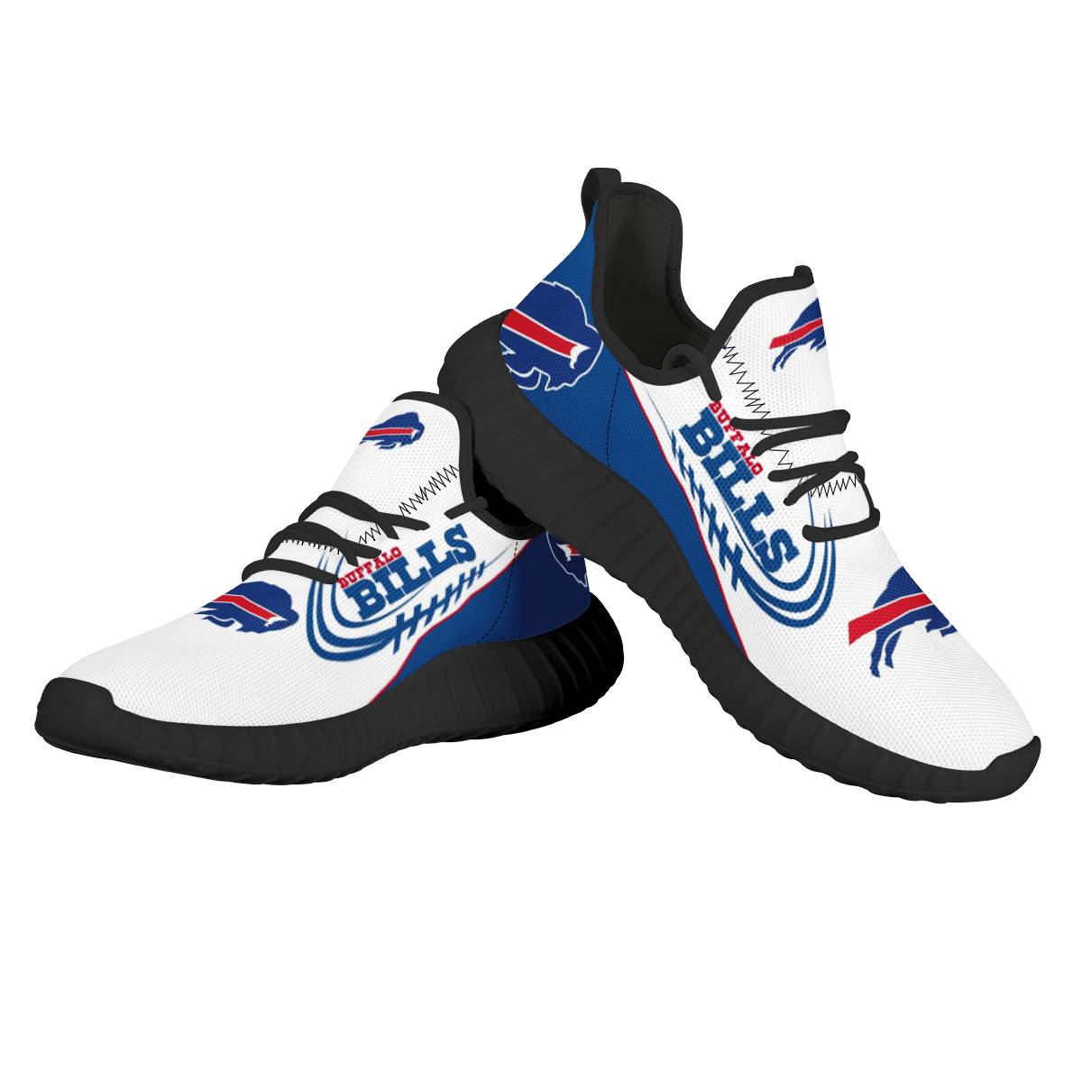 Women's Buffalo Bills Mesh Knit Sneakers/Shoes 004