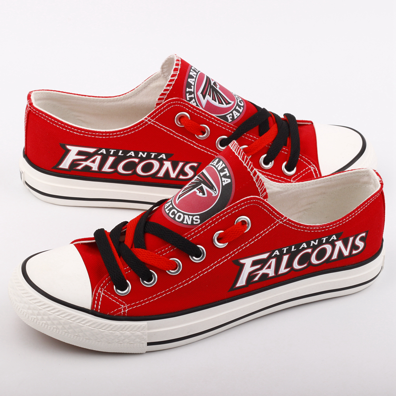 Women's Atlanta Falcons Repeat Print Low Top Sneakers 001