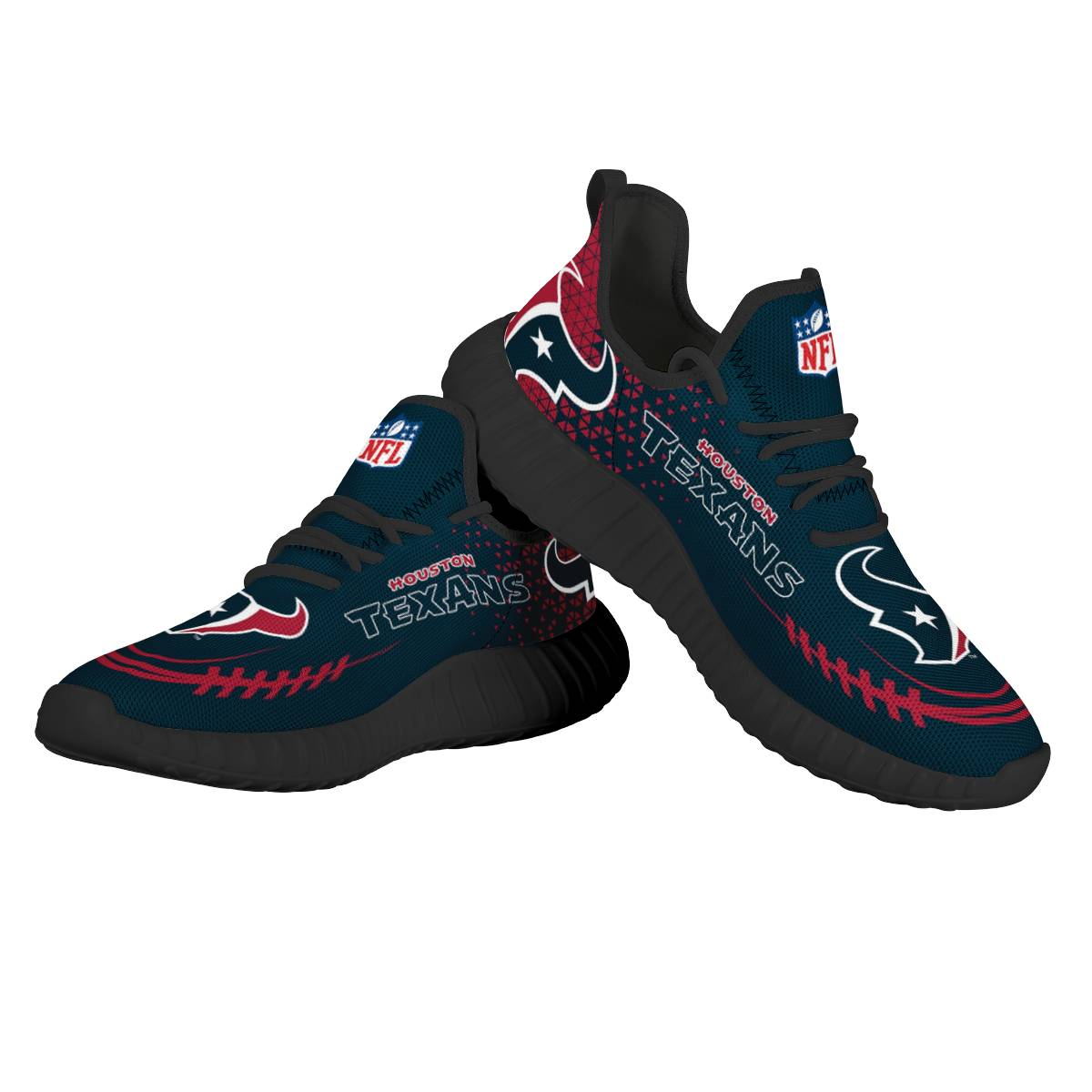 Women's Houston Texans Mesh Knit Sneakers/Shoes 005