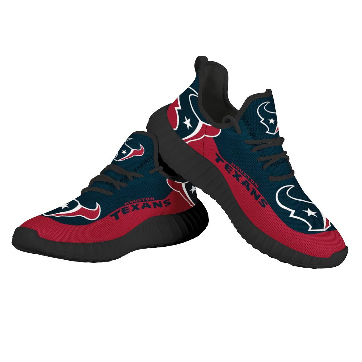 Women's Houston Texans Mesh Knit Sneakers/Shoes 004