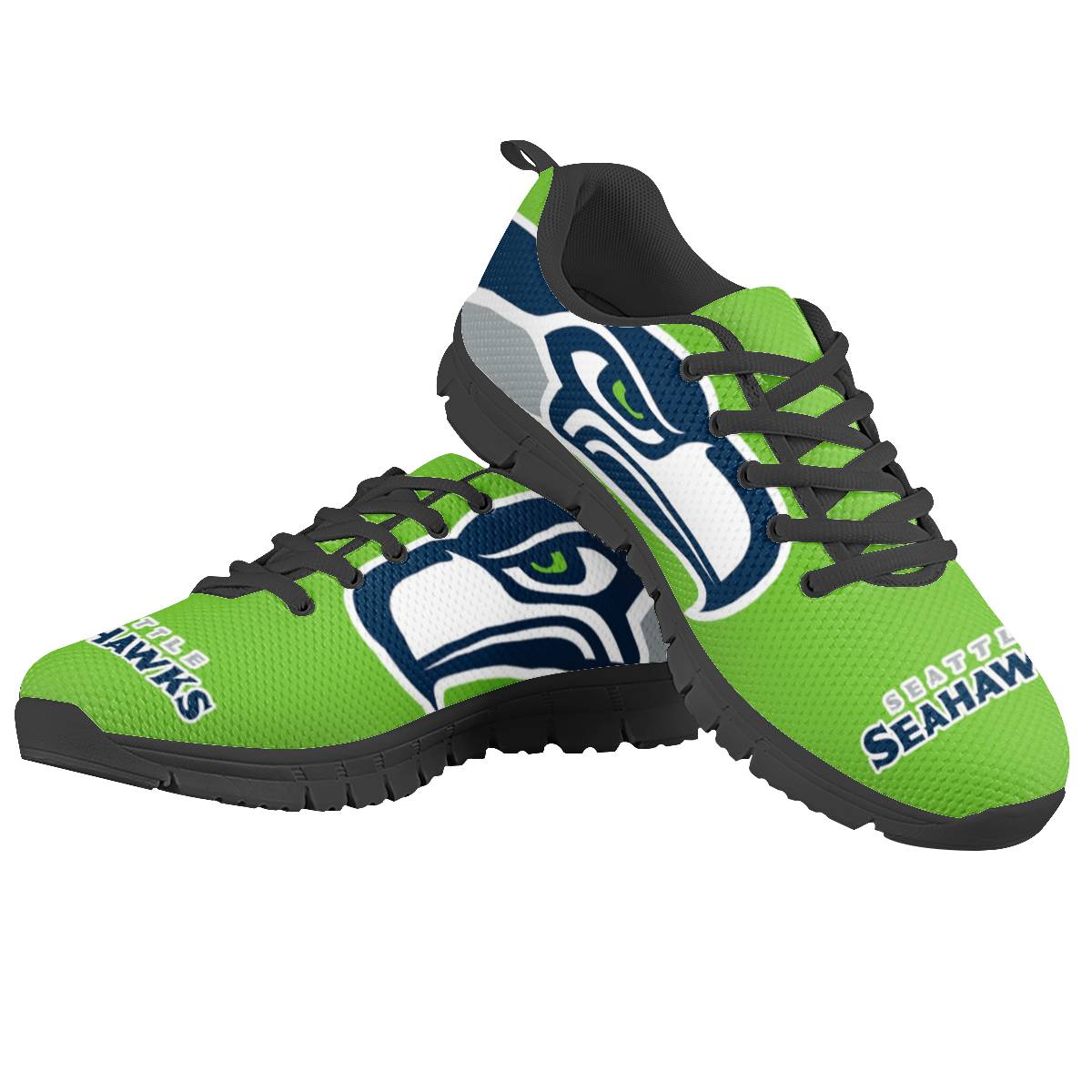 Men's Seattle Seahawks AQ Running Shoes 002 Men's Seattle Seahawks AQ Running Shoes 002