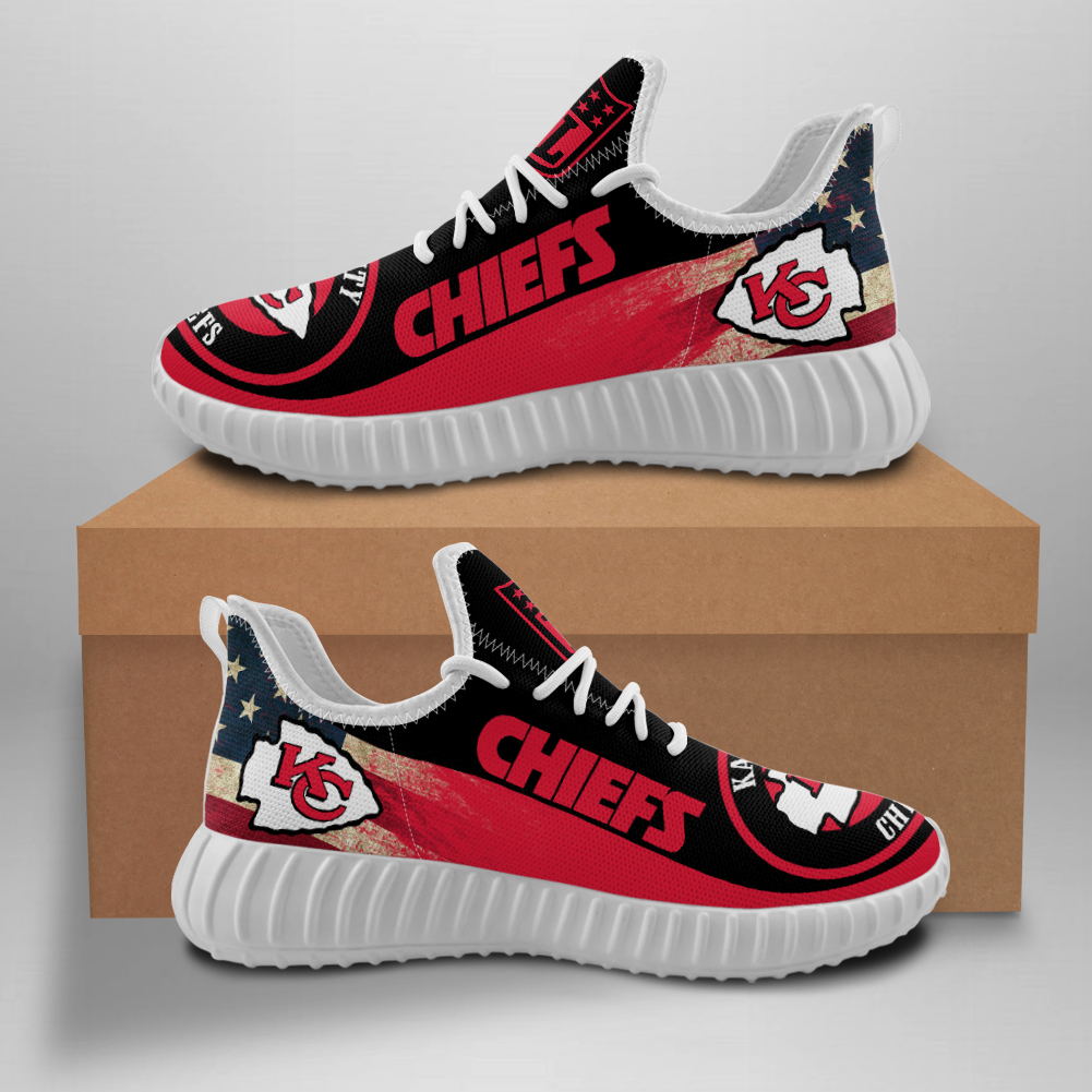 Men's NFL Kansas City Chiefs Mesh Knit Sneakers/Shoes 007 Men's NFL Kansas City Chiefs Mesh Knit Sneakers/Shoes 007