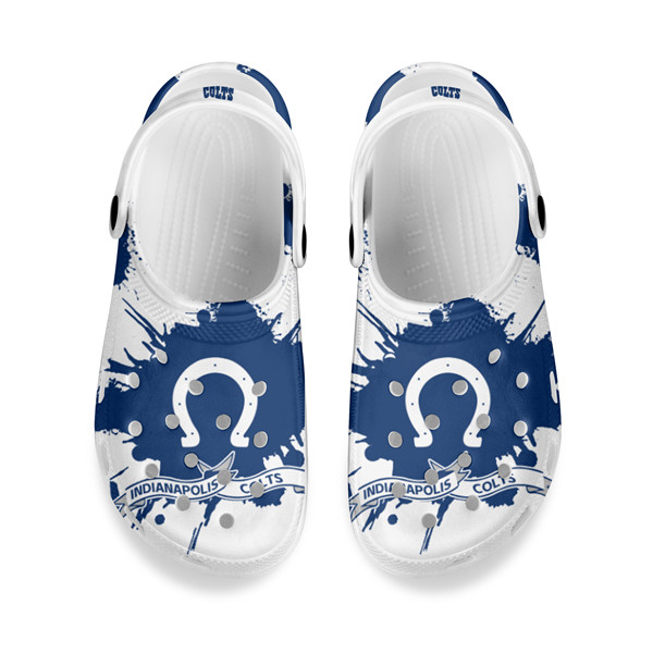Women's Indianapolis Colts Bayaband Clog Shoes 001 Women's Indianapolis Colts Bayaband Clog Shoes 001