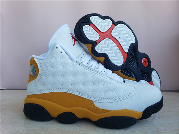 Men's Running weapon Air Jordan 13 White/Yellow Shoes 0132 Men's Running weapon Air Jordan 13 White/Yellow Shoes 0132