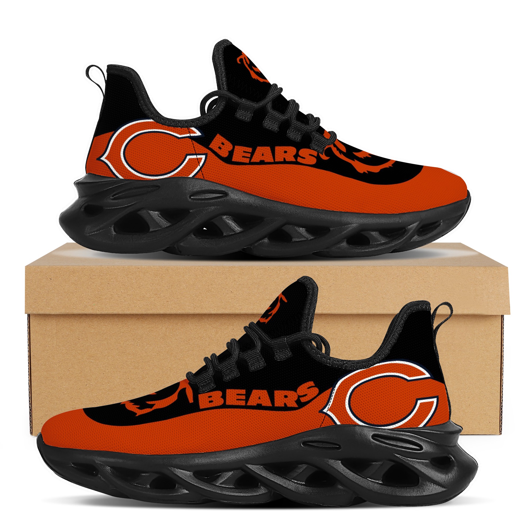 Men's Chicago Bears Flex Control Sneakers 001 Men's Chicago Bears Flex Control Sneakers 001