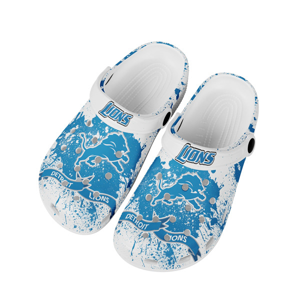 Women's Detroit Lions Bayaband Clog Shoes 003 Women's Detroit Lions Bayaband Clog Shoes 003