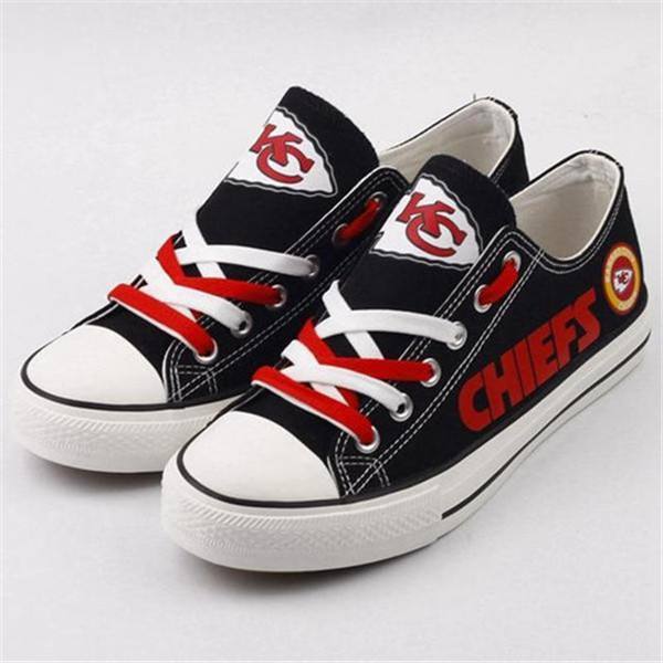 Women's Kansas City Chiefs Repeat Print Low Top Sneakers 006