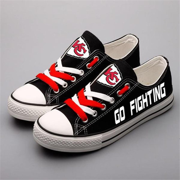 Women's Kansas City Chiefs Repeat Print Low Top Sneakers 004